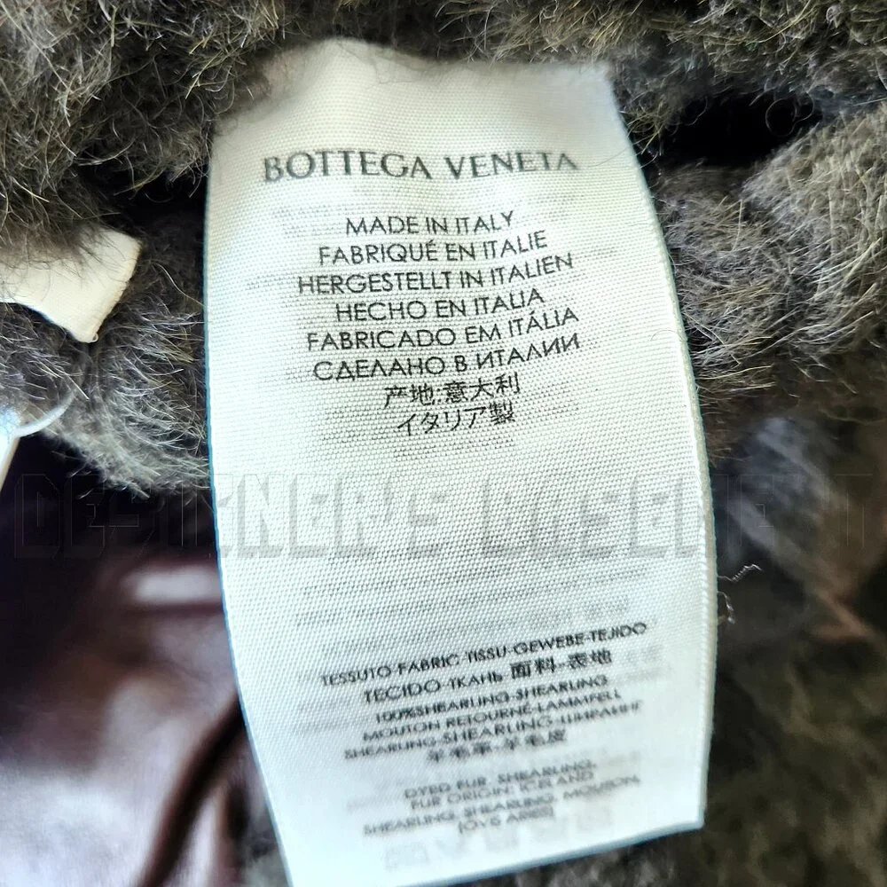 BOTTEGA VENETA size 9 brown TEDDY Shearling and Lambskin cashmere lined Gloves